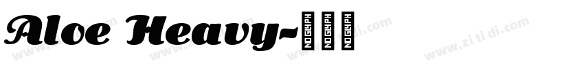 Aloe Heavy字体转换